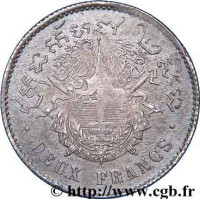 2 francs - Cambodge