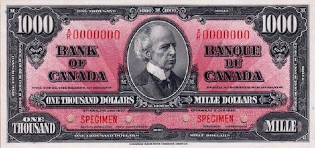 1000 dollars - Canada