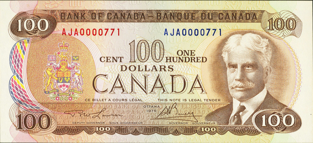 100 dollars - Canada