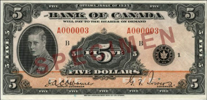 5 dollars - Canada