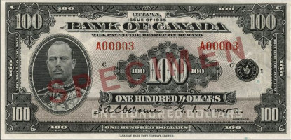 100 dollars - Canada