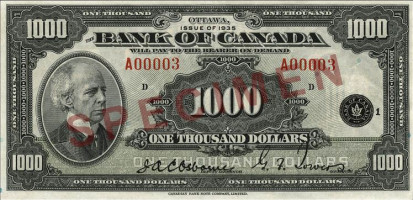 1000 dollars - Canada