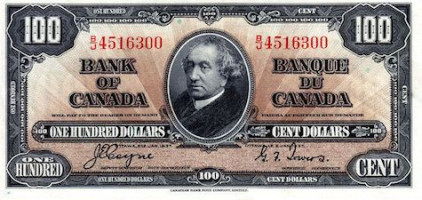 100 dollars - Canada