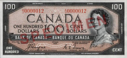 100 dollars - Canada