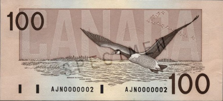 100 dollars - Canada