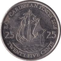 25 cents - Caraïbes