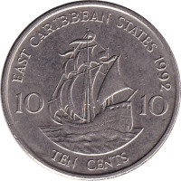 10 cents - Caribbean