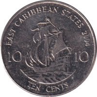 10 cents - Caraïbes