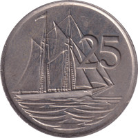 25 cents - Îles Caïmans