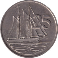 25 cents - Îles Caïmans