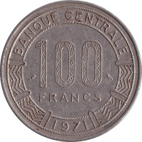 100 francs - Centrafrique