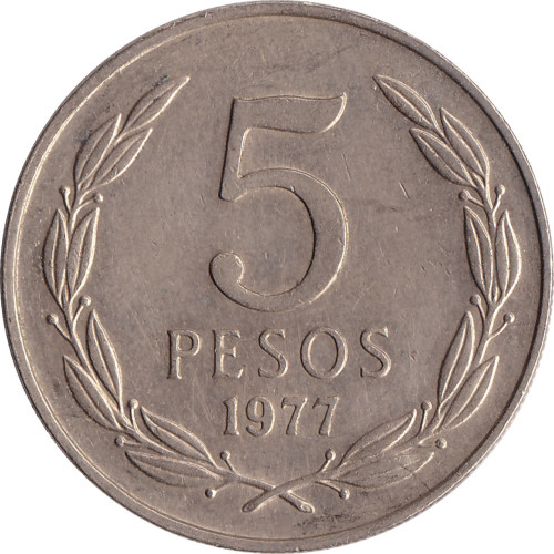 5 pesos - Chili