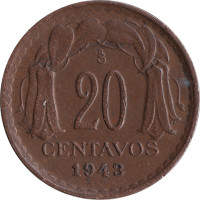 20 centavos - Chili