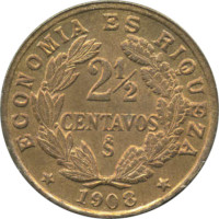 2 1/2 centavos - Chile