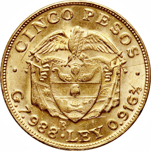 5 pesos - Colombie