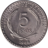 5 pesos - Colombie