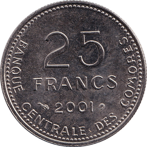 25 francs - Comoros