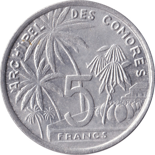 5 francs - Comores