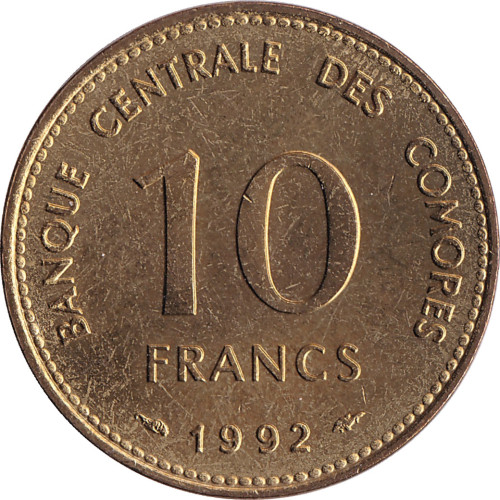 10 francs - Comoros