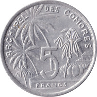 5 francs - Comoros