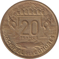 20 francs - Comores