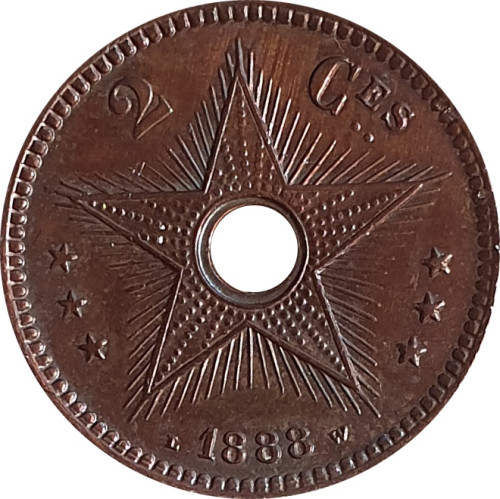 2 centimes - Congo