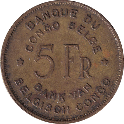 5 francs - Congo