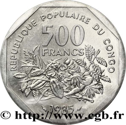 500 francs - Congo