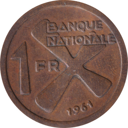 1 franc - Congo