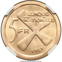 5 francs - Congo