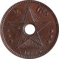 2 centimes - Congo