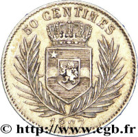 50 centimes - Congo