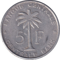 5 francs - Congo