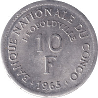 10 francs - Congo