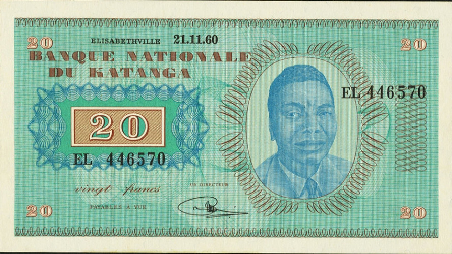 20 francs - Congo