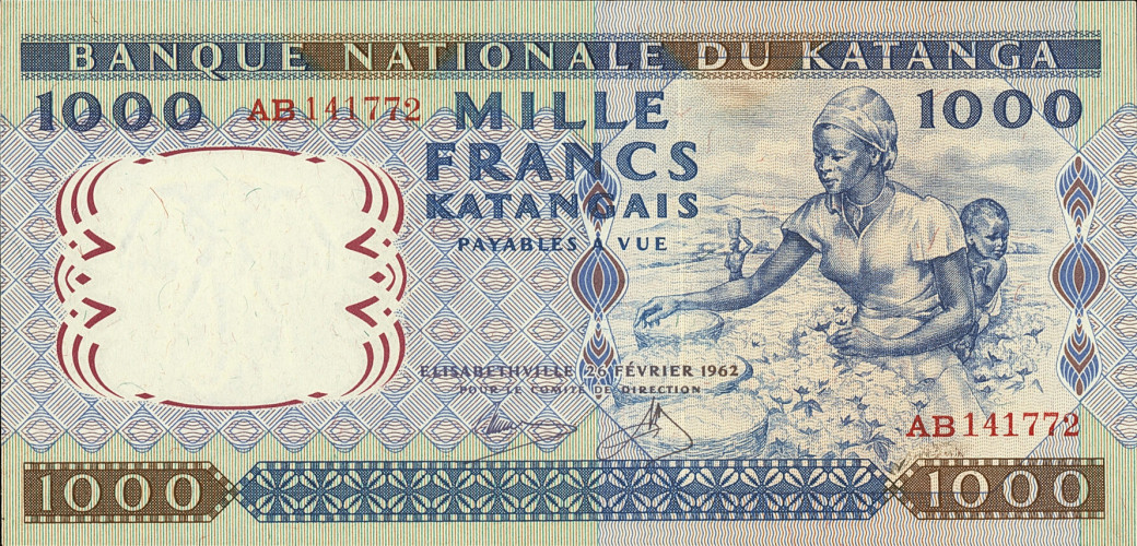 1000 francs - Congo