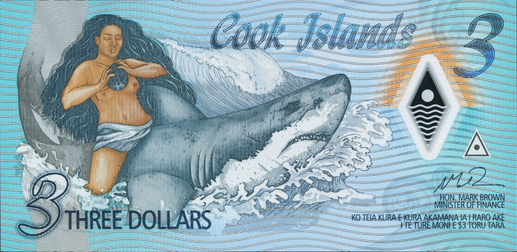 3 dollars - Îles Cook