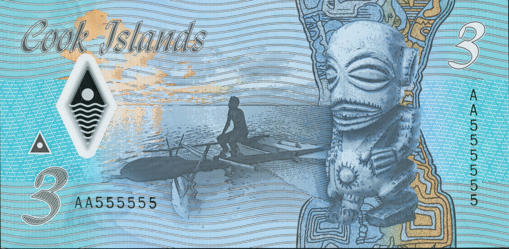 3 dollars - Îles Cook