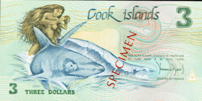 3 dollars - Îles Cook