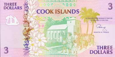 3 dollars - Îles Cook