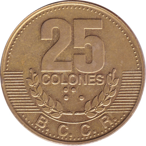 25 colones - Costa Rica