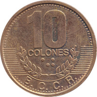 10 colones - Costa Rica