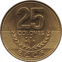 25 colones - Costa Rica