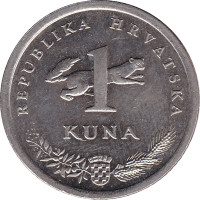 1 kuna - Croatie