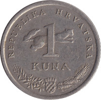 1 kuna - Croatie