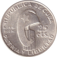 25 centavos - Cuba