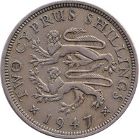 2 shillings - Cyprus