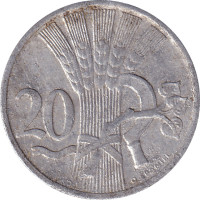 20 haleru - Czech