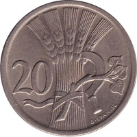 20 haleru - Czech