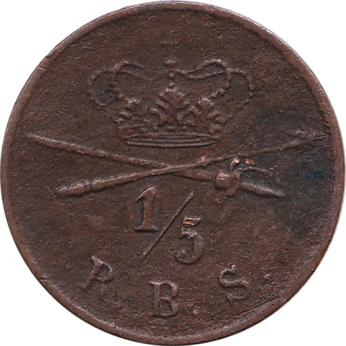 1/5 rigsbankskilling - Denmark